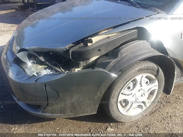 1G8AN12F65Z172852 - 2005 SATURN ION LEVEL 2 GRAY photo 6