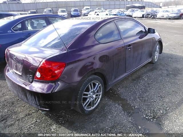JTKDE177160082396 - 2006 TOYOTA SCION TC 勃艮第红 照片 4