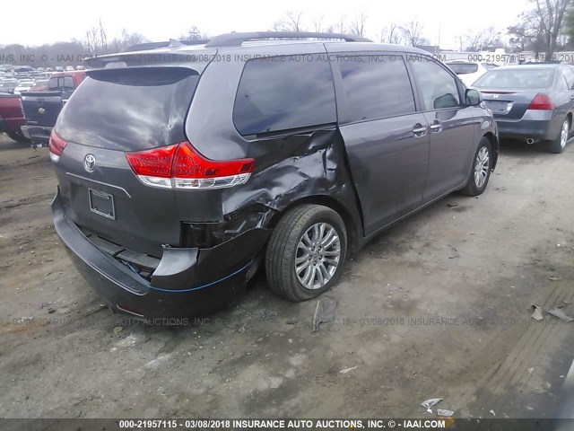 5TDYK3DC7CS273876 - 2012 TOYOTA SIENNA XLE/LIMITED GRAY photo 6