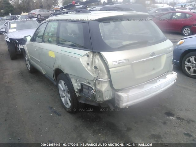 4S4BP62C867309466 - 2006 SUBARU LEGACY OUTBACK 2.5I LIMITED GOLD photo 3