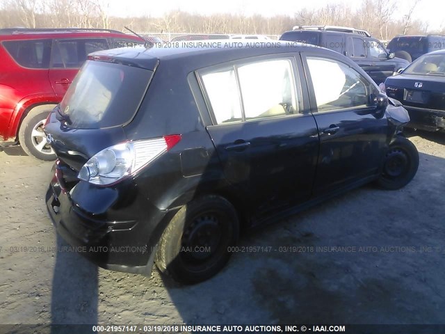 3N1BC13E17L408794 - 2007 NISSAN VERSA S/SL BLACK photo 4