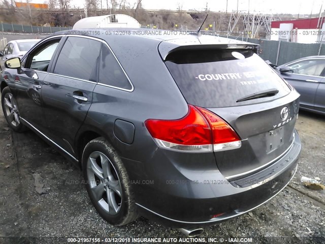 4T3BK11A39U017755 - 2009 TOYOTA VENZA GRAY photo 3