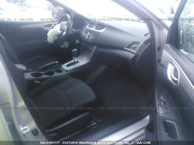 3N1AB7AP8FY382766 - 2015 NISSAN SENTRA S/SV/SR/SL SILVER photo 5