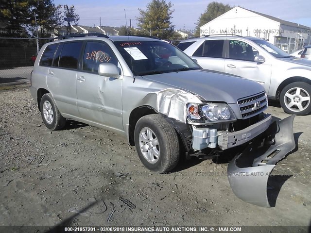 JTEGF21A130113018 - 2003 TOYOTA HIGHLANDER LIMITED SILVER photo 1