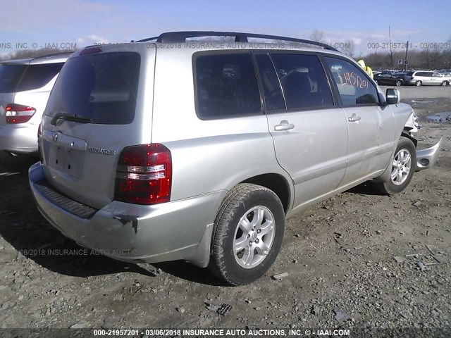 JTEGF21A130113018 - 2003 TOYOTA HIGHLANDER LIMITED SILVER photo 4