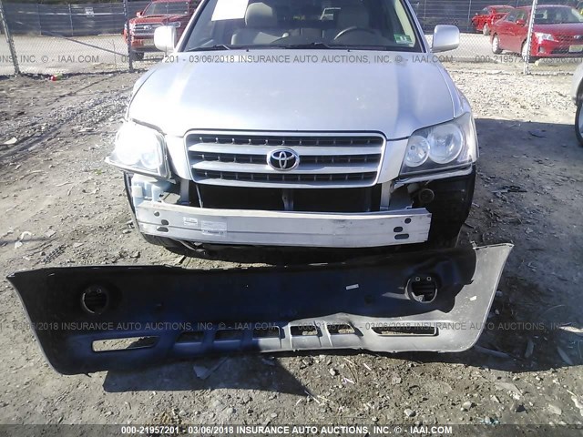 JTEGF21A130113018 - 2003 TOYOTA HIGHLANDER LIMITED SILVER photo 6