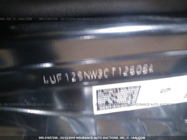 4UF12SNW3CT126064 - 2012 ARCTIC CAT SNOWMOBILE შავი ფოტო 9