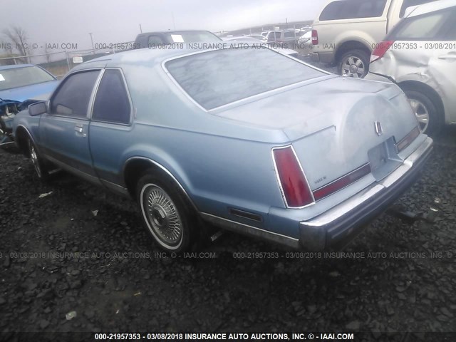 1LNBM92E1JY777862 - 1988 LINCOLN MARK VII BLASS BLUE photo 3