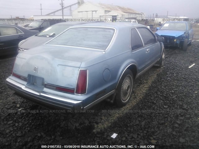 1LNBM92E1JY777862 - 1988 LINCOLN MARK VII BLASS BLUE photo 4