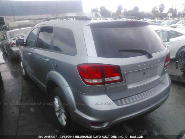 3C4PDCBB4GT181295 - 2016 DODGE JOURNEY SXT SILVER photo 3