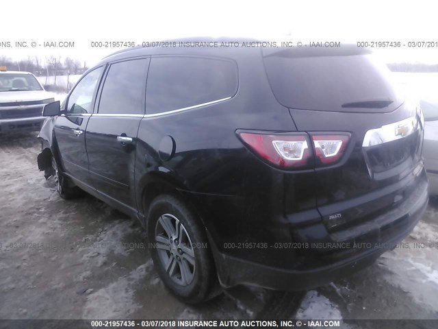 1GNKVHKD5FJ250742 - 2015 CHEVROLET TRAVERSE LT BLACK photo 3