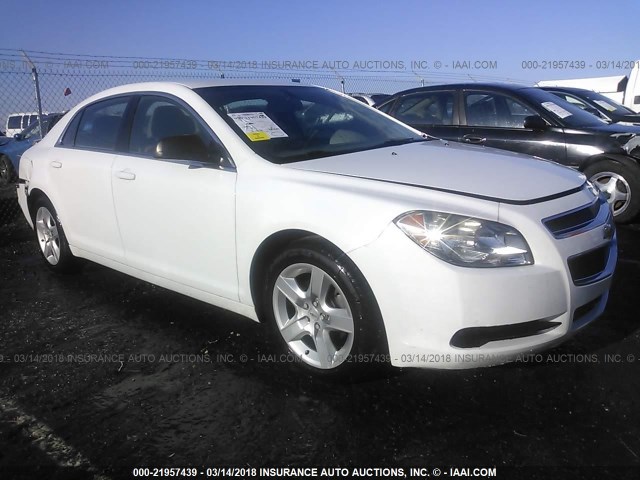1G1ZB5EB6AF204222 - 2010 CHEVROLET MALIBU LS 白色 照片 1