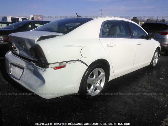 1G1ZB5EB6AF204222 - 2010 CHEVROLET MALIBU LS 白色 照片 4