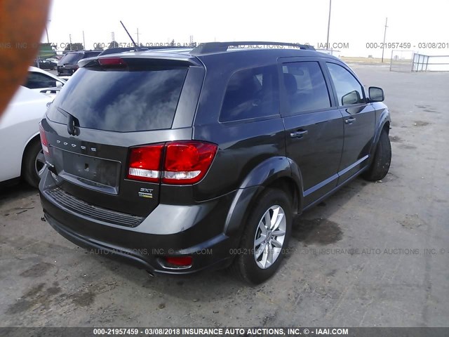 3C4PDCBG6HT509961 - 2017 DODGE JOURNEY SXT BLACK photo 4