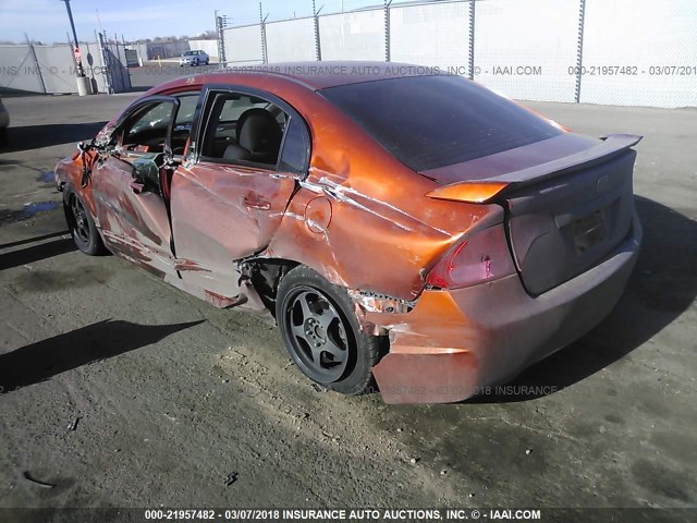 2HGFA55589H700089 - 2009 HONDA CIVIC SI ORANGE photo 3