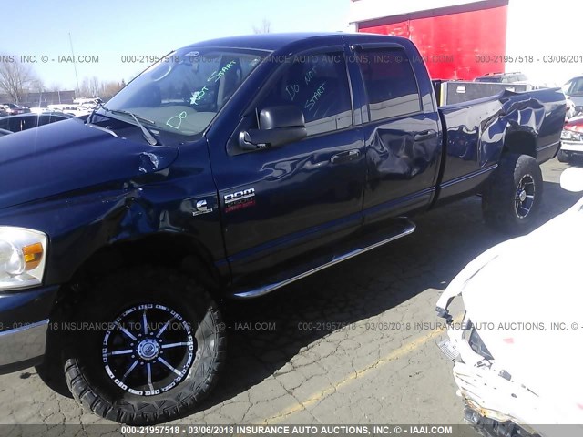 1D7KS28A57J592470 - 2007 DODGE RAM 2500 ST/SLT BLUE photo 6