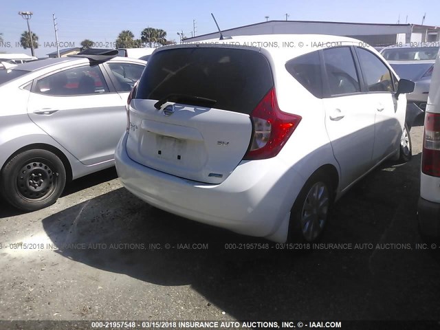 3N1CE2CP8GL386508 - 2016 NISSAN VERSA NOTE S/S PLUS/SV/SL/SR WHITE photo 4