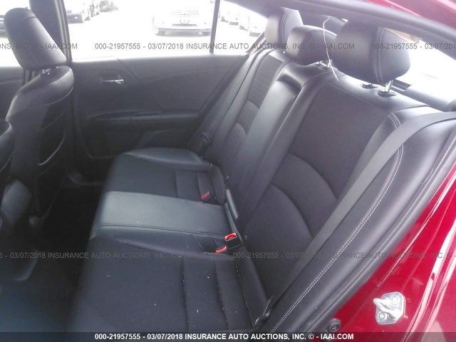 1HGCR2F5XGA200598 - 2016 HONDA ACCORD SPORT 红色 照片 8