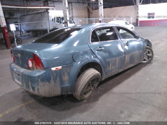 1G1ZG57B59F100900 - 2009 CHEVROLET MALIBU LS ფერფლისფერი ფოტო 4
