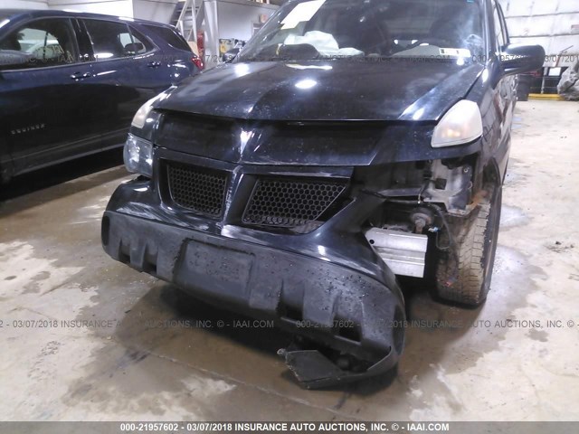 3G7DA03E84S526654 - 2004 PONTIAC AZTEK BLACK photo 6