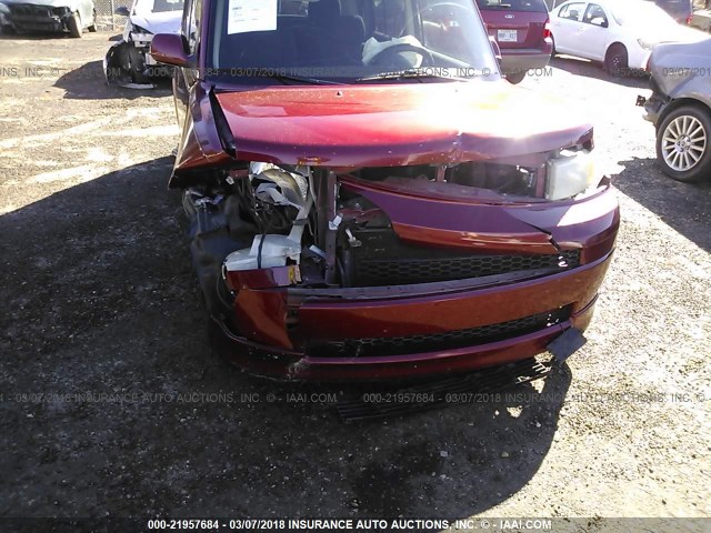 JTLKT324864085774 - 2006 TOYOTA SCION XB Марун фото 6