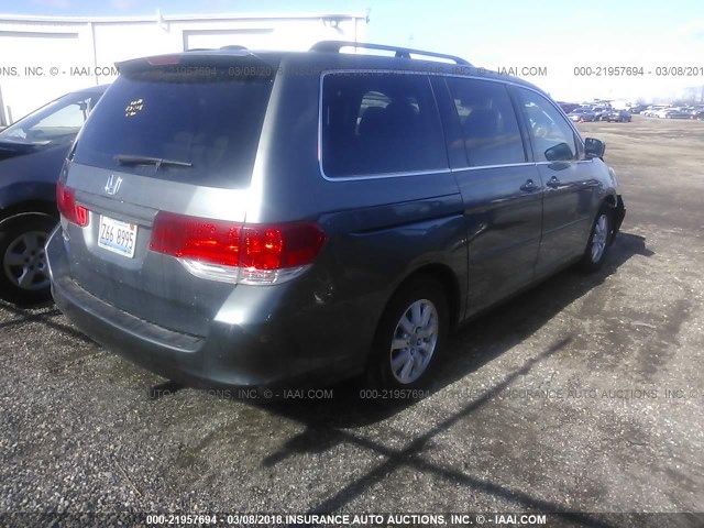 5FNRL38618B400588 - 2008 HONDA ODYSSEY EXL ნაცრისფერი ფოტო 4