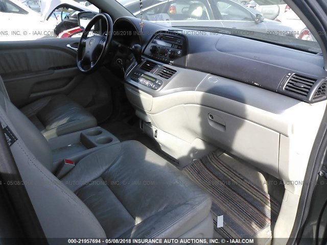 5FNRL38618B400588 - 2008 HONDA ODYSSEY EXL ნაცრისფერი ფოტო 5