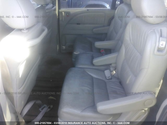 5FNRL38618B400588 - 2008 HONDA ODYSSEY EXL ნაცრისფერი ფოტო 8