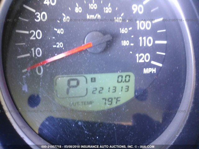 JF1SG65645H723451 - 2005 SUBARU FORESTER 2.5XS შავი ფოტო 7