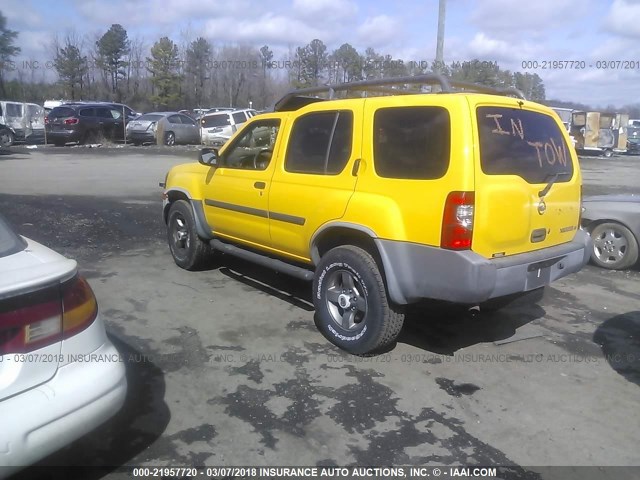 5N1ED28T73C671992 - 2003 NISSAN XTERRA XE/SE YELLOW photo 3