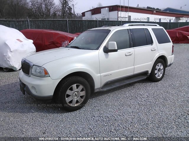 5LMEU78H83ZJ48001 - 2003 LINCOLN AVIATOR 白色 照片 2