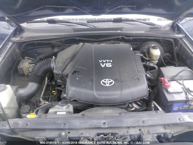 5TEUU42N46Z187161 - 2006 TOYOTA TACOMA ACCESS CAB Blau Foto 10