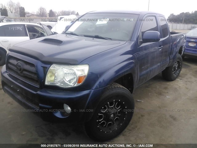5TEUU42N46Z187161 - 2006 TOYOTA TACOMA ACCESS CAB Blau Foto 2