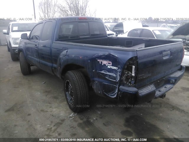 5TEUU42N46Z187161 - 2006 TOYOTA TACOMA ACCESS CAB Blau Foto 3