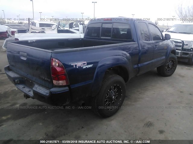 5TEUU42N46Z187161 - 2006 TOYOTA TACOMA ACCESS CAB Blau Foto 4