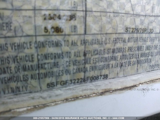 5SFGF32228E008738 - 2008 HEARTLAND 3200ES  白色 照片 9