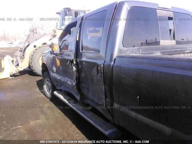 1FT8W3BTXGEA32297 - 2016 FORD F350 SUPER DUTY GRAY photo 6