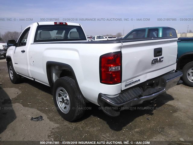 1GTN1LEC7GZ901072 - 2016 GMC SIERRA C1500 WHITE photo 3