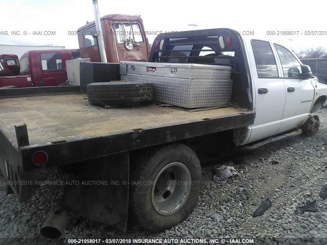 3D7MX48C86G122604 - 2006 DODGE RAM 3500 ST/SLT WHITE photo 4