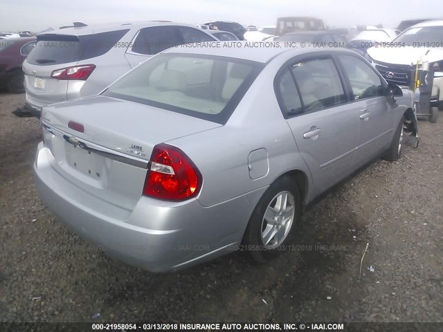 1G1ZT52805F252679 - 2005 CHEVROLET MALIBU LS ვერცხლისფერი ფოტო 4