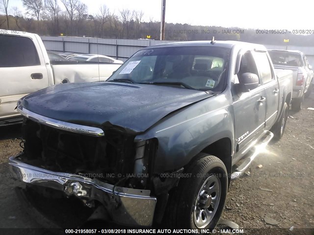 2GTEC13C981164940 - 2008 GMC SIERRA C1500 BLUE photo 2