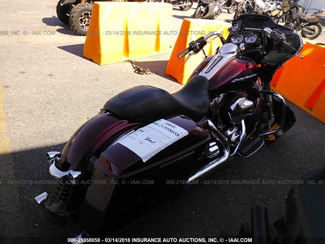 1HD1KTM12GB678278 - 2016 HARLEY-DAVIDSON FLTRXS ROAD GLIDE SPECIAL BURGUNDY photo 4