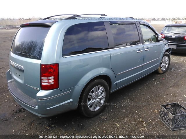 2A4RR6DX7AR240381 - 2010 CHRYSLER TOWN & COUNTRY LIMITED BLUE photo 4