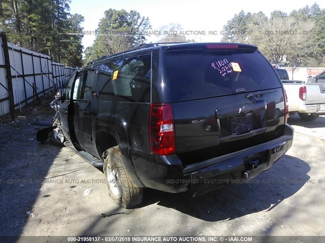 1GNSKJE32BR133330 - 2011 CHEVROLET SUBURBAN K1500 LT BLACK photo 3