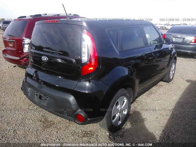 KNDJN2A2XG7324673 - 2016 KIA SOUL BLACK photo 4