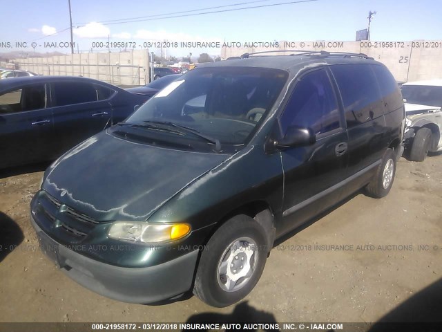 2B4FP2533WR610801 - 1998 DODGE CARAVAN GREEN photo 2