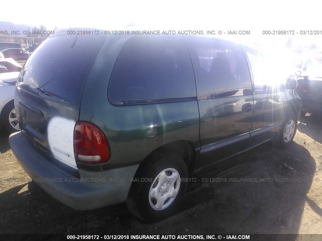 2B4FP2533WR610801 - 1998 DODGE CARAVAN GREEN photo 4