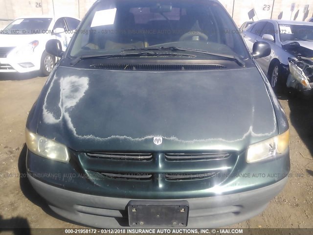 2B4FP2533WR610801 - 1998 DODGE CARAVAN GREEN photo 6