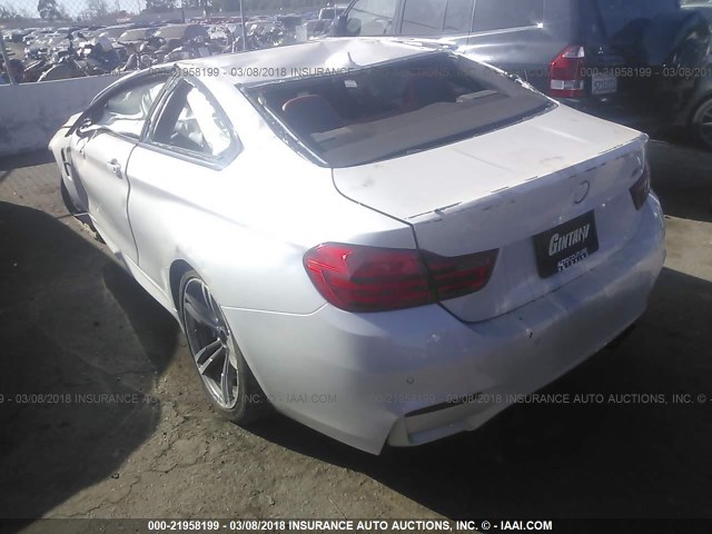 WBS3R9C51FK332646 - 2015 BMW M4 WHITE photo 3