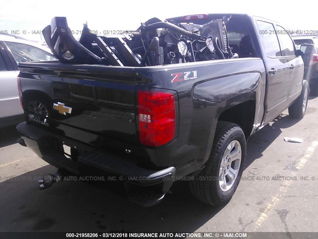 3GCUKREC0JG235451 - 2018 CHEVROLET SILVERADO K1500 LT BLACK photo 4